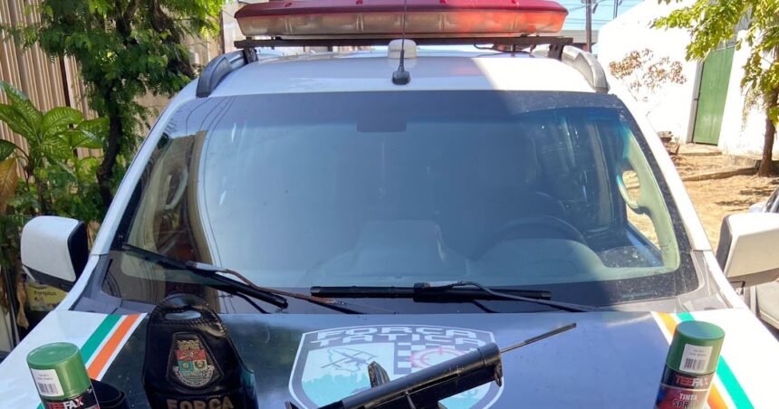 pmce-apreende-submetralhadora-artesanal-no-bairro-guajiru,-em-caucaia