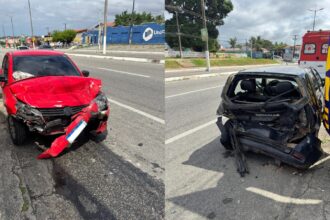 video:-ciclista-escapa-por-poucos-segundos-de-colisao-entre-dois-carros-na-grande-fortaleza