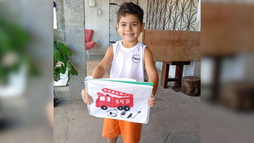 menino-de-5-anos-revela-sonho-de-seguir-passos-do-avo-para-se-tornar-bombeiro-militar