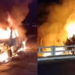 video:-carro-pega-fogo-em-estrada-e-chamas-se-espalham-para-vegetacao-em-iguatu,-no-ceara