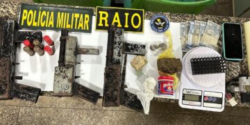 PMCE prende suspeito por tráfico de drogas e posse ilegal de arma de fogo após homicídio em Tianguá